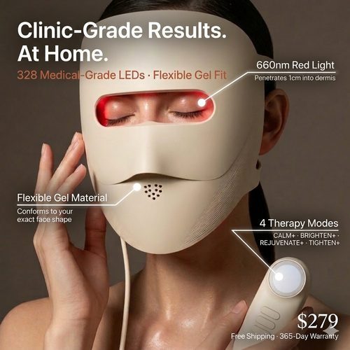 GLOW+ Red Light Therapy Mask